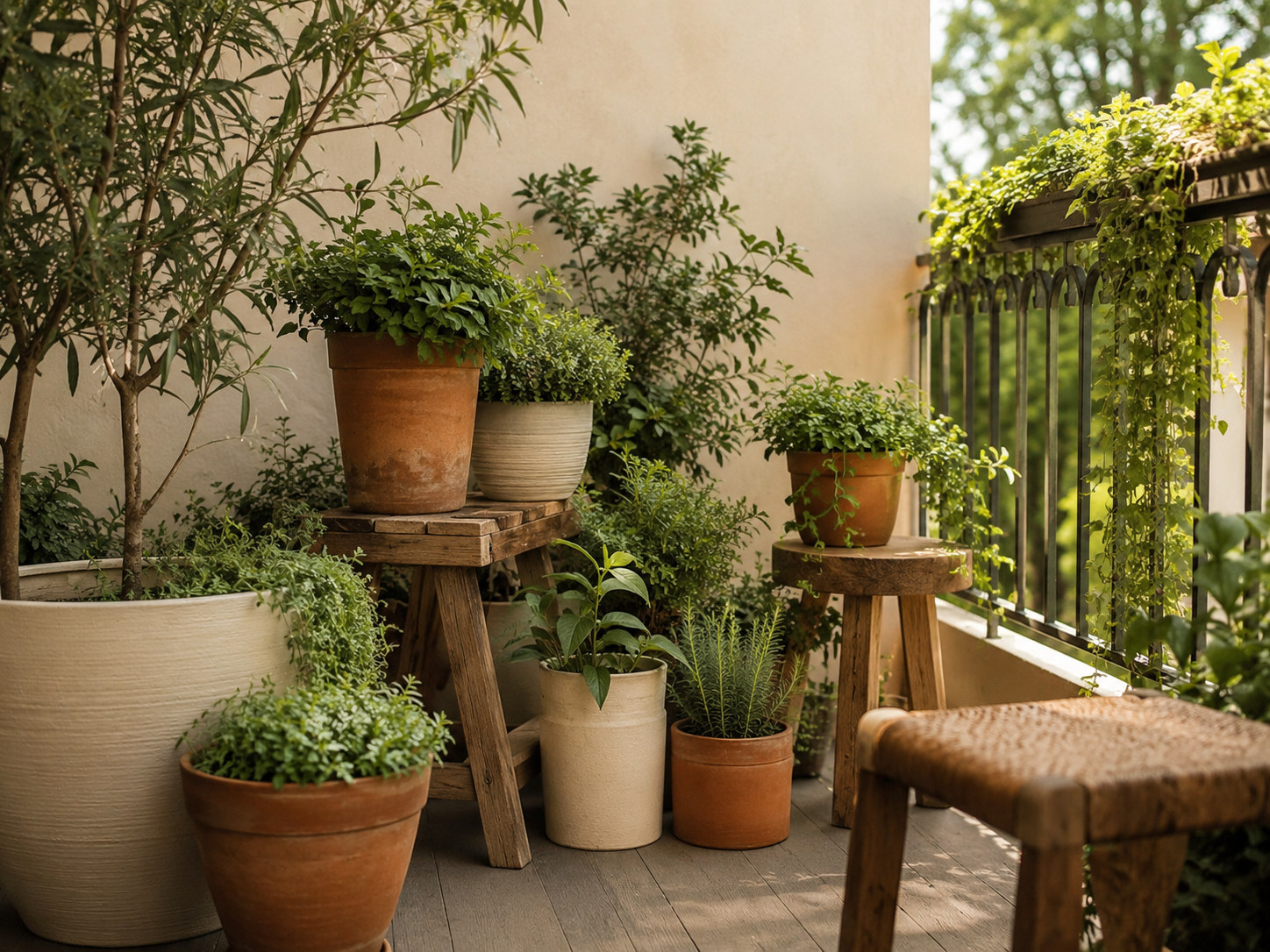Balcony Nook garden style example