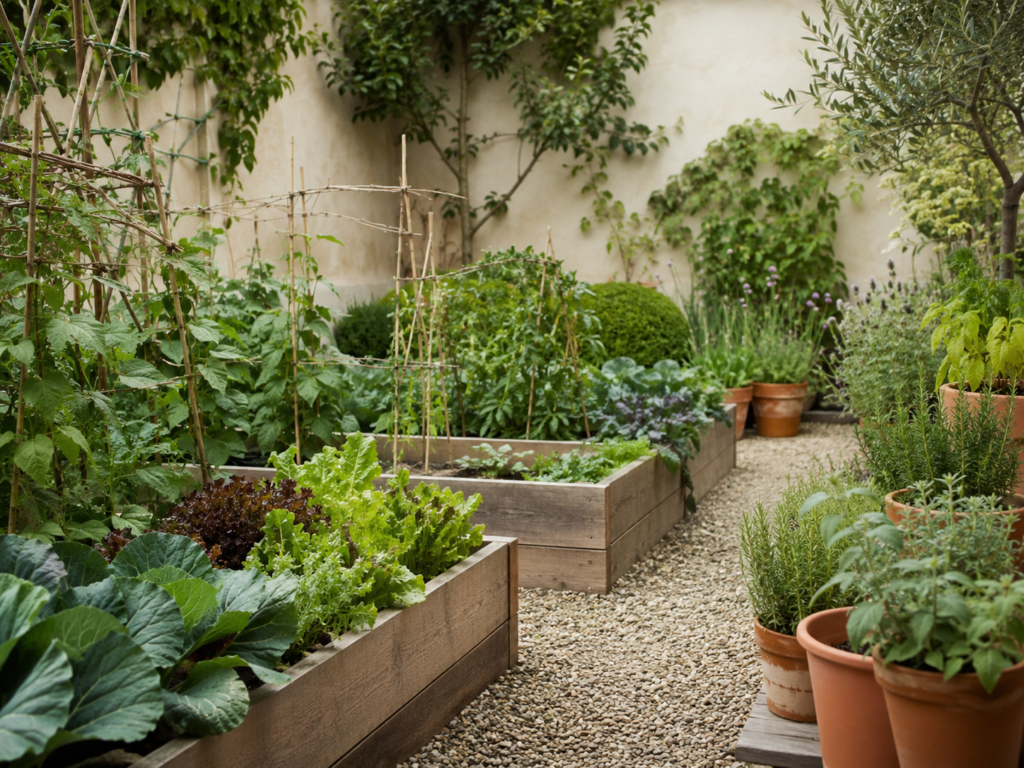 Edible Kitchen Garden garden style example