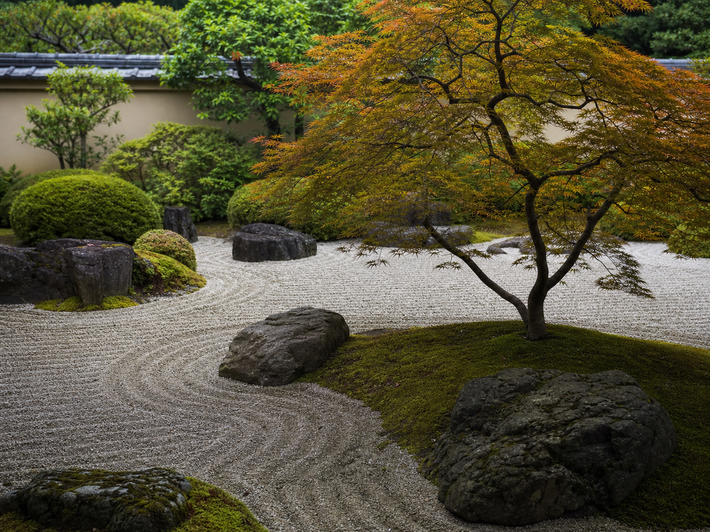 Japanese Zen garden style example